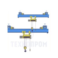 Кран мостовой однобалочный подвесной однопролётный г/п 5,0 т пролет 9 м