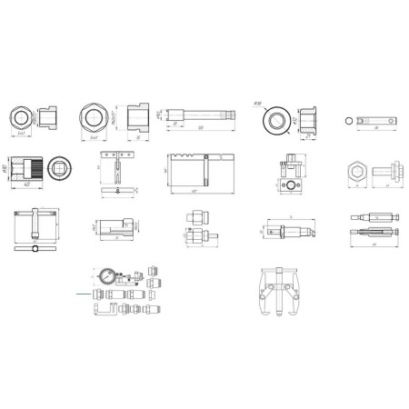 Комплект инструмента для ремонта роторных ТНВД BOSCH Р М-607