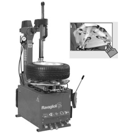 Шиномонтажный станок (стенд) автоматический Ravaglioli G7645IV.26. Цвет серый RAL 7040.